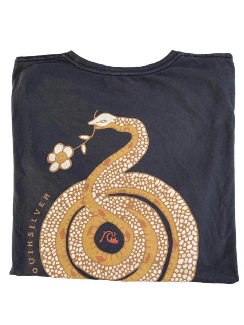 Other Designers Streetwear - Quicksilver Snek Surfing Black T shirt