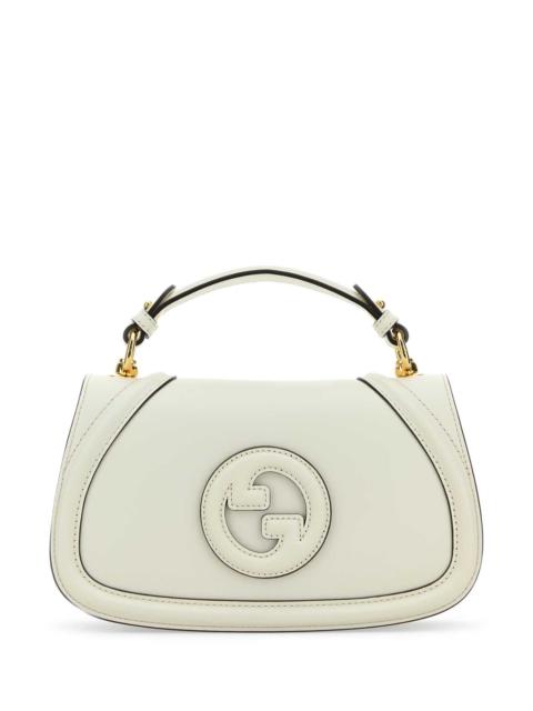 GUCCI Gucci Women Ivory Leather Gucci Blondie Handbag