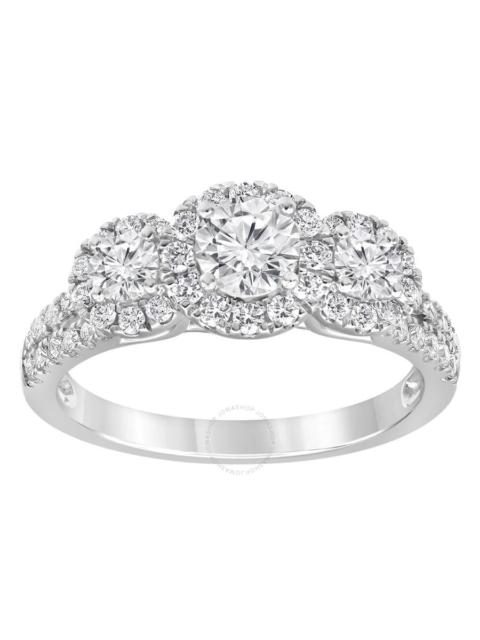 Brilliant Diamond - Brilliant Diamond 14K White Gold 1.25 CTTW LAB GROWN Diamond Engagement Ring (G-H, SI1-SI2)