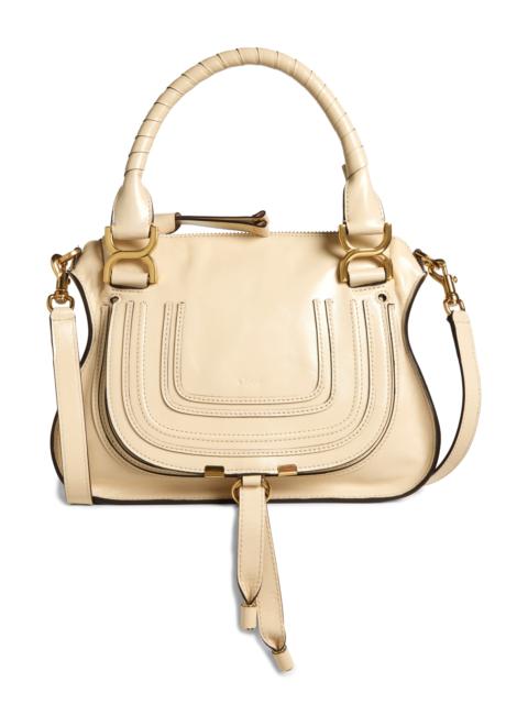 Chloé Chloé Small Marcie Leather Satchel in Sweet Beige at Nordstrom