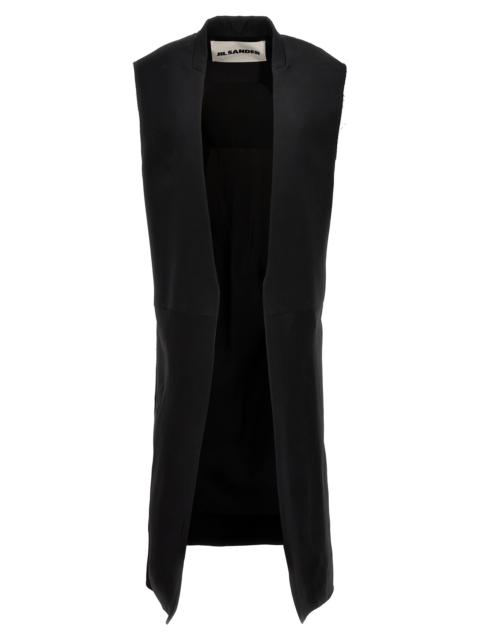 Jil Sander Women Two-Material Long Vest