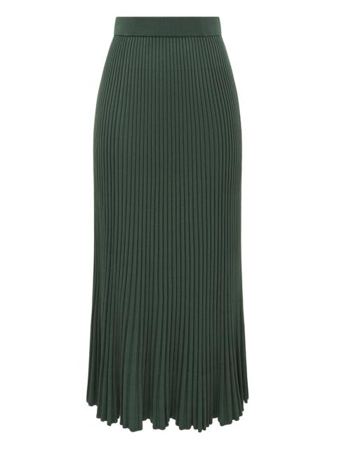 Zimmermann PLEATED RIB MIDI SKIRT