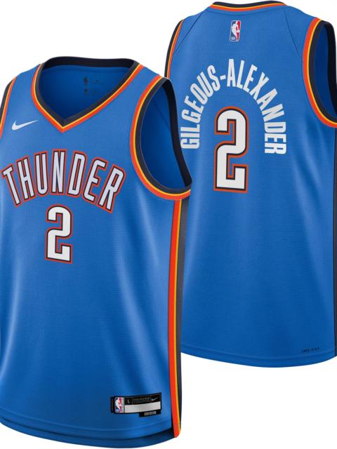 Nike Nike Youth Oklahoma City Thunder Shai Gilgeous-Alexander #2 Blue Swingman Jersey