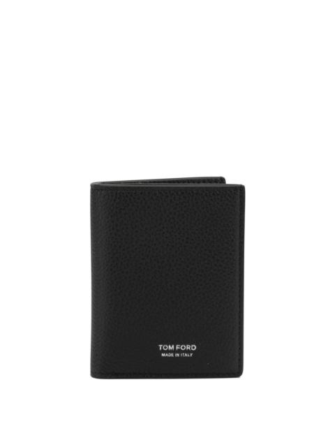 TOM FORD Tom Ford Grain Leather Folding Card Holder