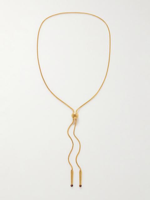 JACQUES MARIE MAGE + Erin Wasson Gold-plated Tigers Eye Necklace