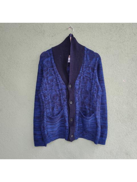 Other Designers Cardigan - Vintage J.N.R.D Blue Colours Cardigan Knitwear