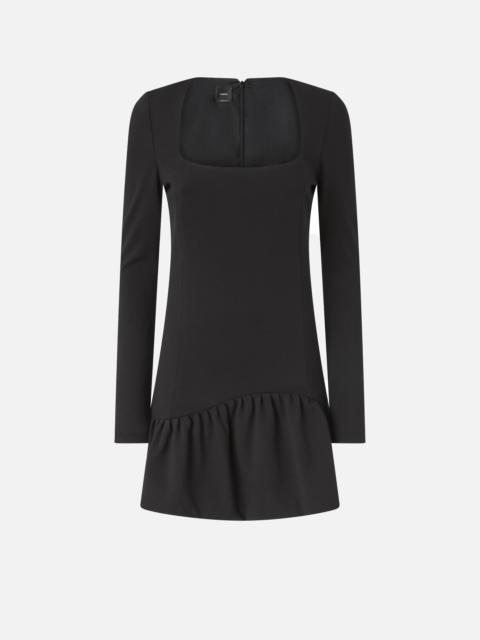PINKO MINI DRESS WITH SQUARE NECKLINE