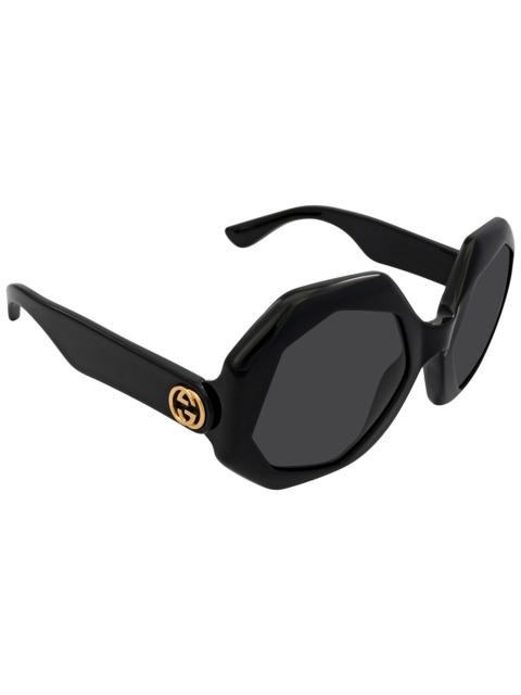 GUCCI Gucci Grey Geometric Ladies Sunglasses GG1242S 001 57