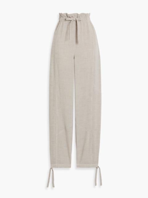 GANNI Woven tapered pants