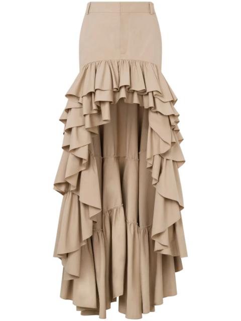 Moschino Women Long Skirt With Ruffles