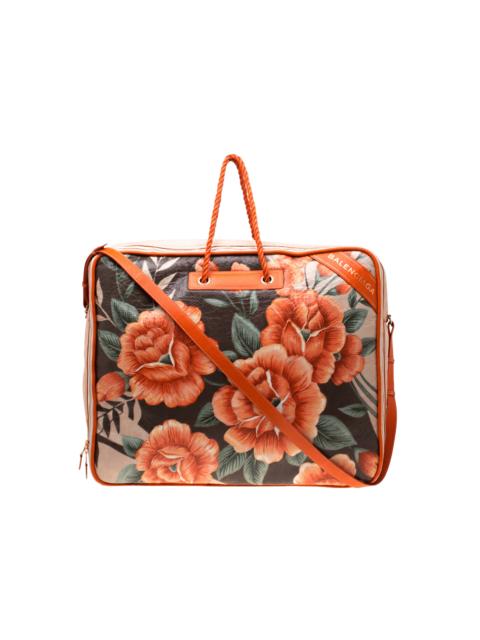 BALENCIAGA [Runway] Balenciaga Bazar Lambskin XL Blanket Bag Orange - Brand New