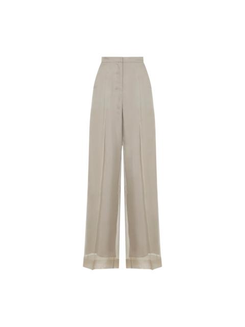 Max Mara Max Mara Pianoforte Olivi Organza Pants Women