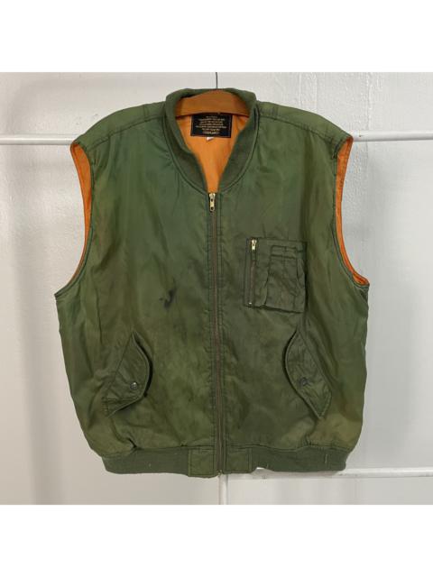 Other Designers Vintage - Vintage Flyrs Man Military Sleeveless Bomber Jacket