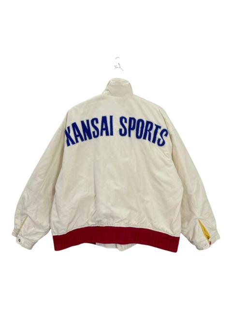 Other Designers Japanese Brand - 90s Kansai Sports Big Logo Embroidered Zipper Jacket Size L