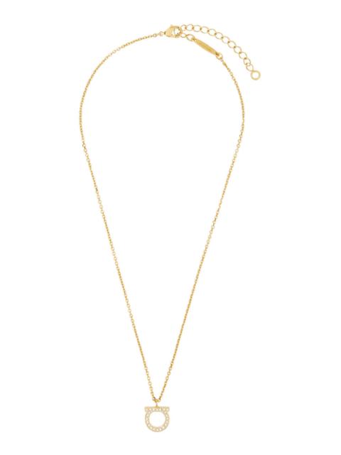 FERRAGAMO Ferragamo Women Gold-Colored Necklace With Gancini Pendant In Brass For Women