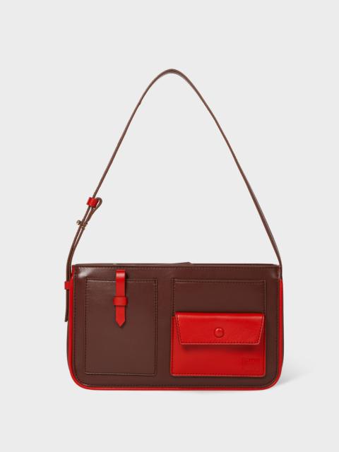 Paul Smith Women's Red Leather Pocket Pochette Bag
