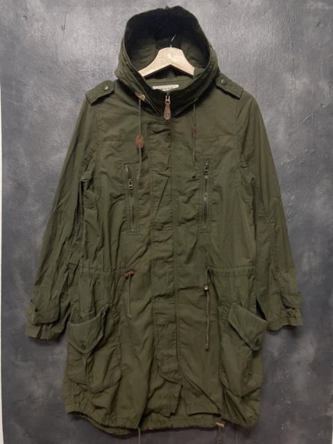 Military - Olive des Olive Japanese Brand Parka Fishtail Jacket