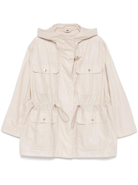 Other Designers Fay Women Linen And Cotton Blend Parka Coat