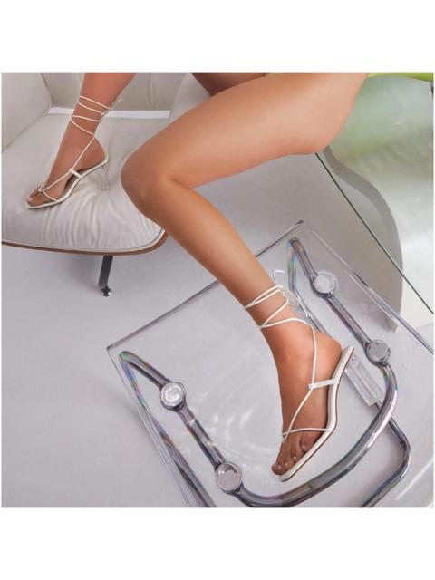 Other Designers NIB‎ BILLINI Emerie Lace Up Sandal with Lucite Block Heel Sz 7 $75