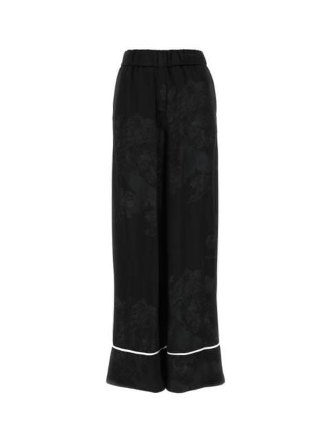 Off White Woman Embroidered San Palazzo Pant
