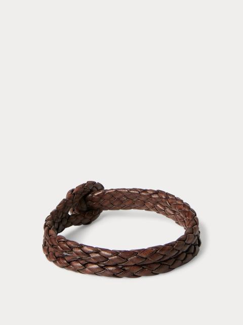 RRL by Ralph Lauren Hand-Braided Leather Bracelet