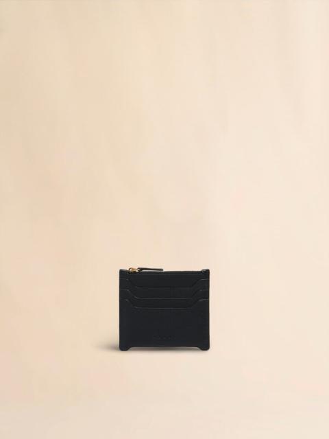 Marni BLACK LEATHER TRUNKAROO CARD CASE