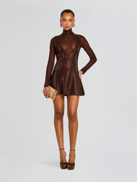 RETROFÊTE BASTET EMBELLISHED DRESS