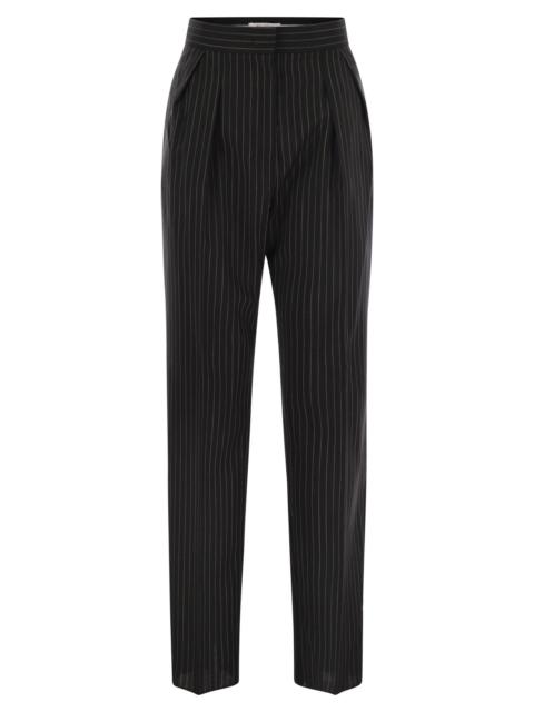 Max Mara Maxmara Women Sesamo - Carrot Trousers In Wool Cloth