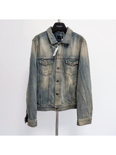 SAINT LAURENT Saint Laurent Distressed Denim Jacket
