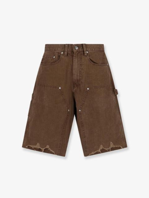 Tonywack Tonywack Cargo Cotton Bermuda Shorts With Distressed Effect