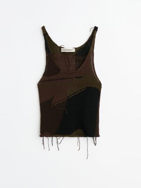 Our Legacy Solo Tank Camo Cotton Rafia