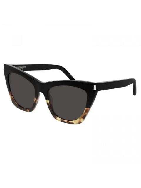 SAINT LAURENT Saint Laurent Ladies Black Cat Eye Sunglasses SL214KATE 010
