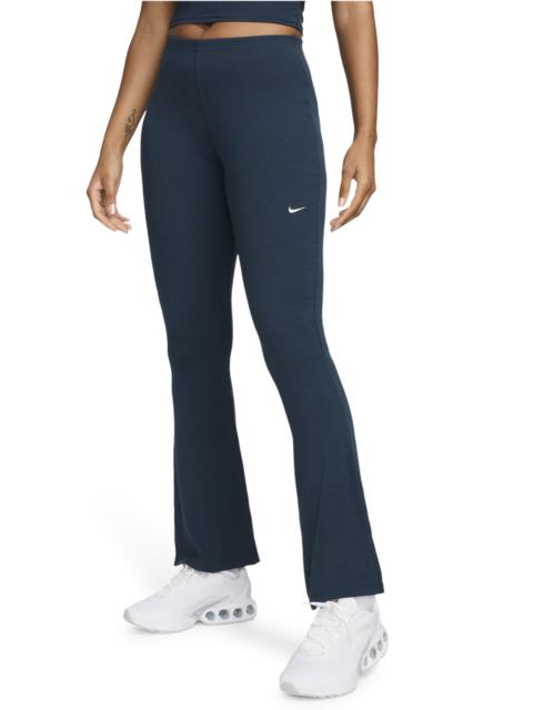 Nike Nike Womens Nike NSW Chill Knit Mediun Rib Flare Pant