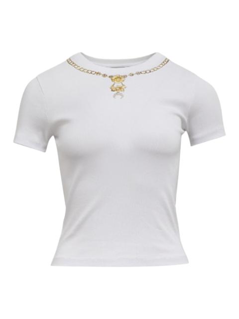 Marine Serre Trompe-L'Oeil Jewelry Jersey Baby Fit T-Shirt