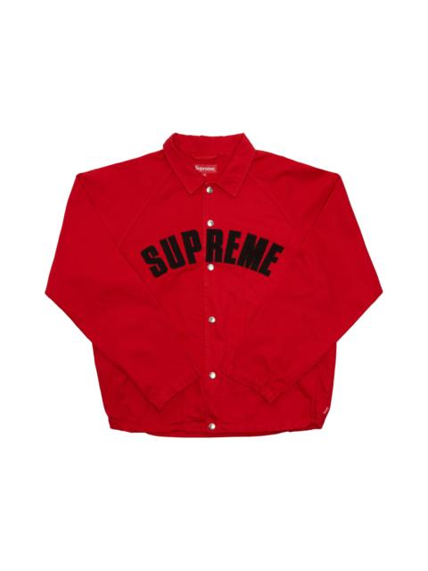 Supreme Supreme Snap Front Twill Jacket Red
