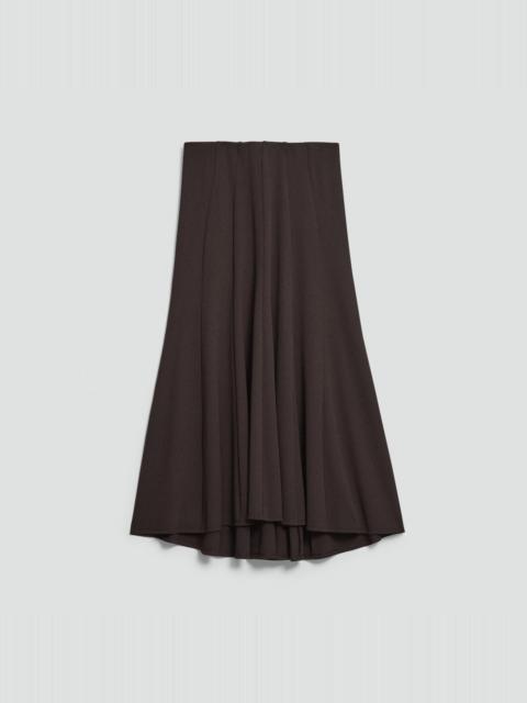 Theory Fluted Seam Skirt in Crepe Jersey