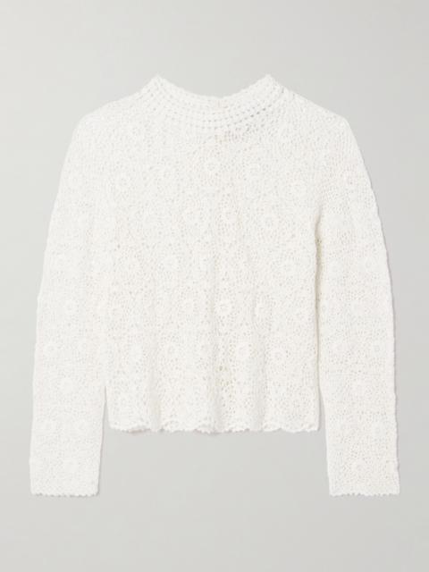 NILI LOTAN Gibson Crocheted Cotton Top