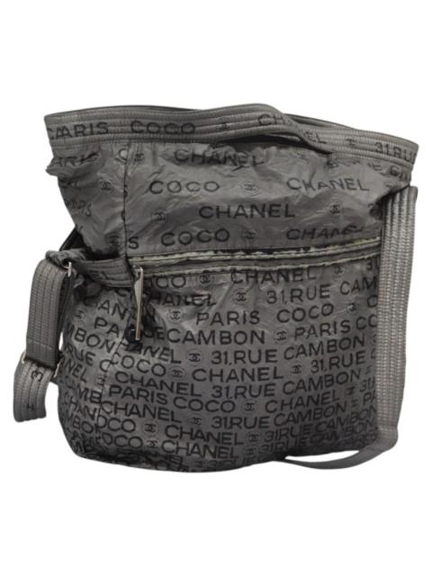 CHANEL CHANEL Unlimited Shoulder Bag Coated Canvas Silver CC