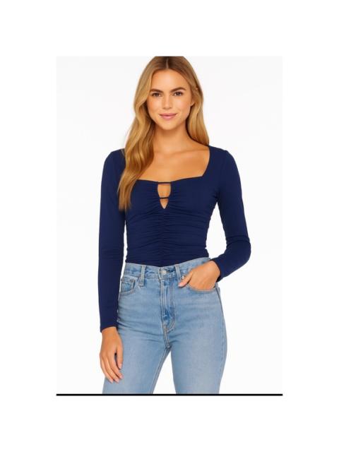 Other Designers NWT SUSANA MONACO Cut Out Top in
Blue Sz Small $158