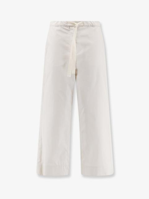'S Max Mara S Max Mara Smmargento Vissuto Cotton Trousers Beige