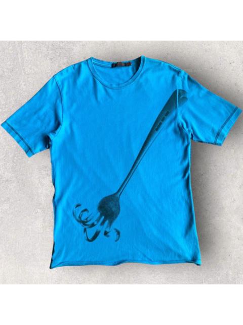 UNDERCOVER SS05 But Beautiful Fork Print T Shirt