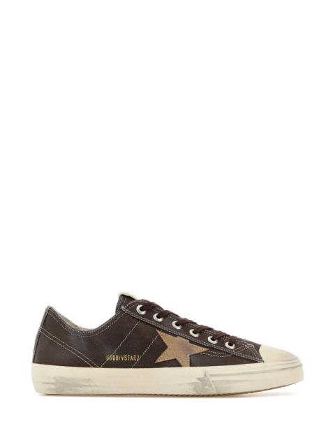 Golden Goose Chocolate leather V-Star 2 sneakers