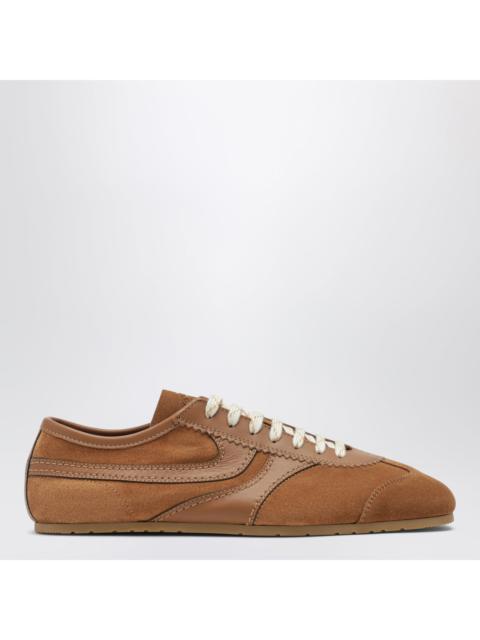 Dries Van Noten Dries Van Noten Brauner Sneaker Aus Leder Und Wildleder Women
