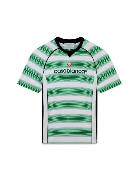 CASABLANCA Gradient Stripe Panelled T-Shirt