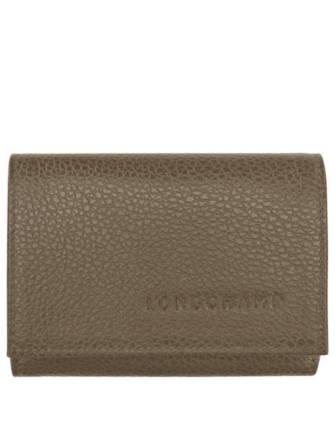 Longchamp Le Foulonné Compact wallet Caper - Leather