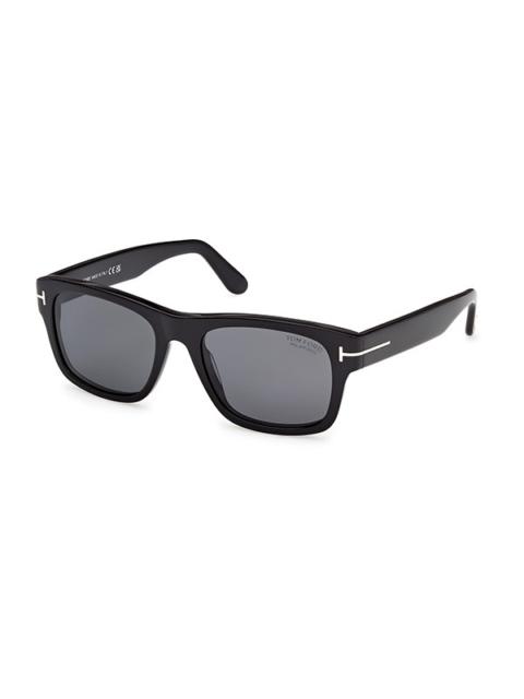 TOM FORD Tom Ford Smith-02 Polarized Smoke Square Men's Sunglasses FT1303 01D 55