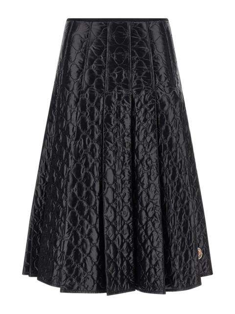 Moncler Moncler Women Laqué Nylon Skirt