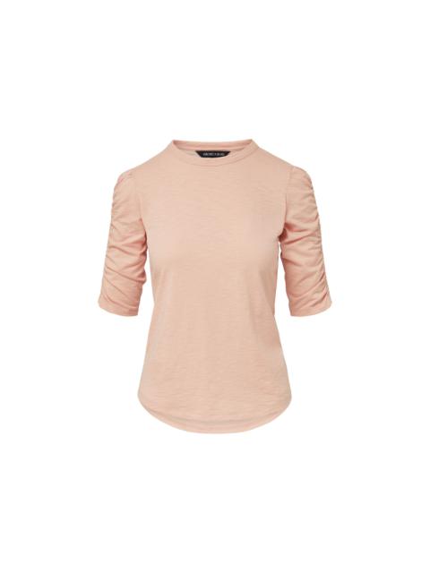 VERONICA BEARD WALDORF RUCHED-SLEEVE TEE