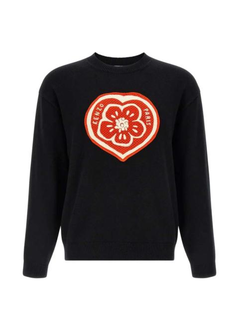 KENZO Kenzo Men Crewneck Sweater With Heart Embroidery