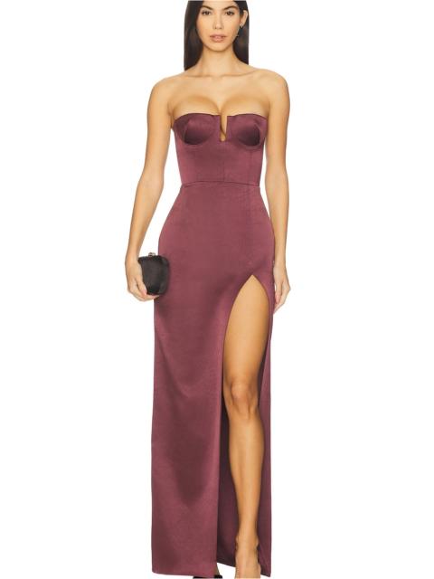ALEX PERRY Strapless Column Dress